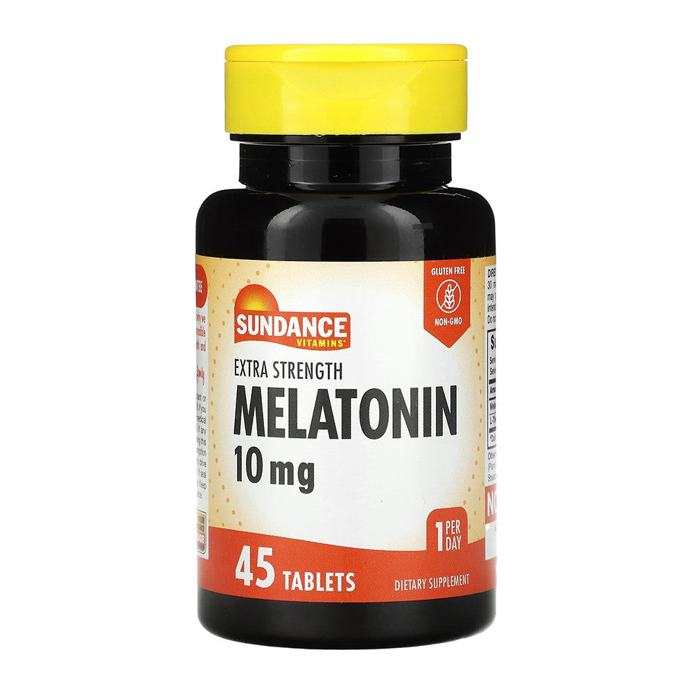 Sundance Vitamins Extra Strength Melatonin 10 mg Tablets, 45 Ea